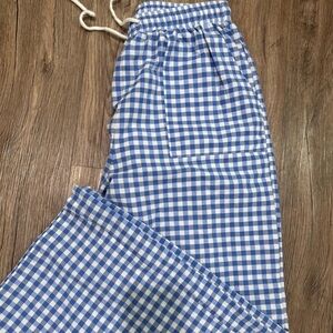 Blue Checkered Women’s Bottoms
